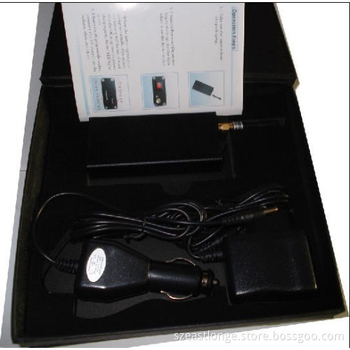 Small 1600mhz Gps Cell Phone Signal Jammer 30dbm With 10m Range , Black
